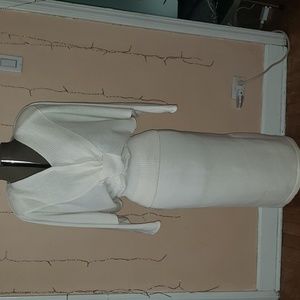 Oleg Cossini 2 Piece White Dress - Petite